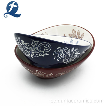 Högkvalitativ dekoration Keramisk Snack Salad Mixing Bowl